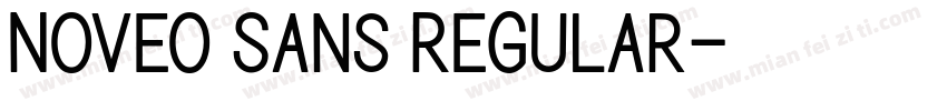 Noveo Sans Regular字体转换